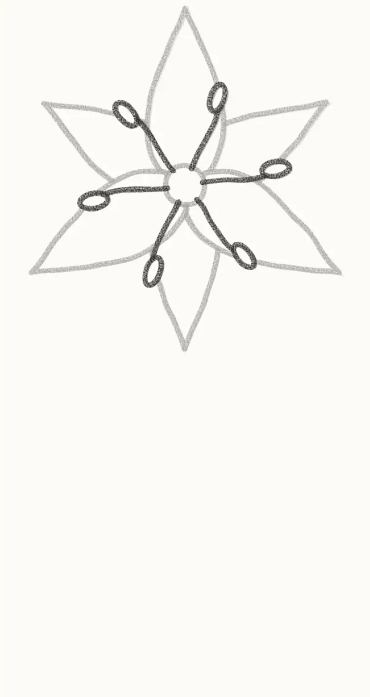 How to Draw a Cartoon Lily, step 4: draw the stamens