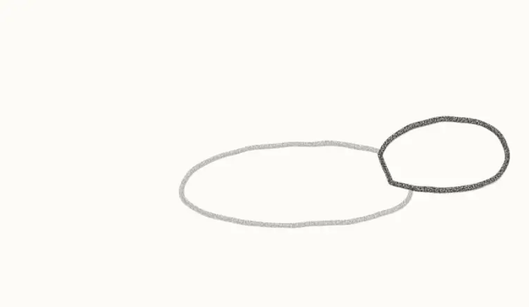 How to Draw a Cartoon Lizard, step 2: add the head