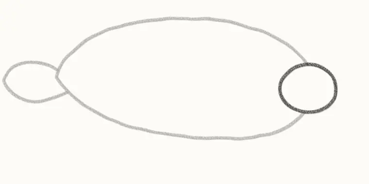 How to Draw a Cartoon Manatee, step 3: draw the snout