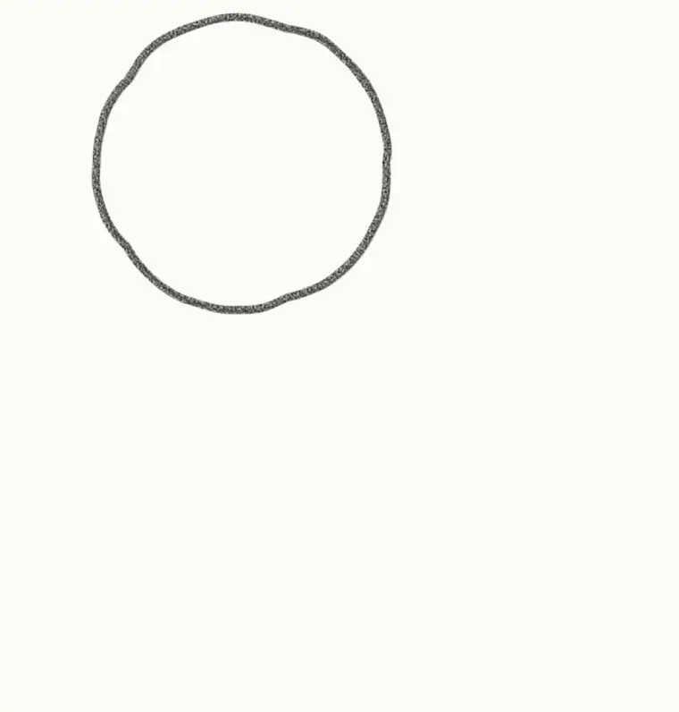 How to Draw a Cartoon Morning Glory, step 1: draw the round flower