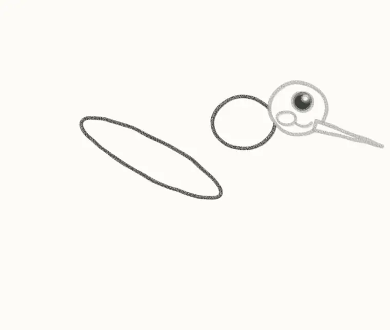 How to Draw a Cartoon Mosquito, step 3: draw the body