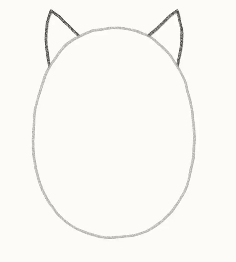 How to Draw a Cartoon Owl, step 2: add the ear tufts