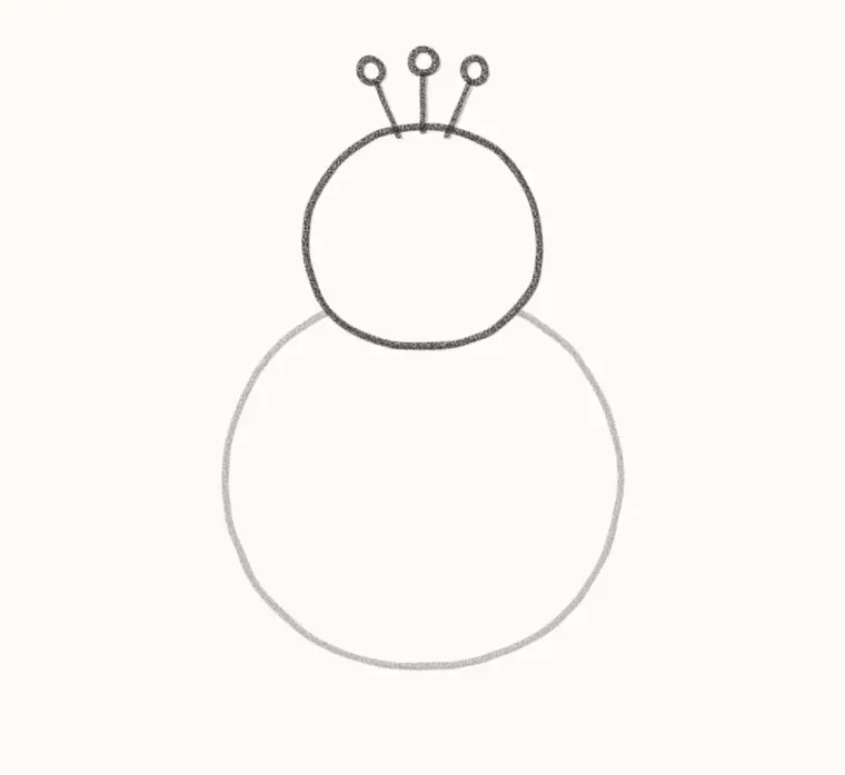 How to Draw a Cartoon Peacock, step 2: add the head and crest