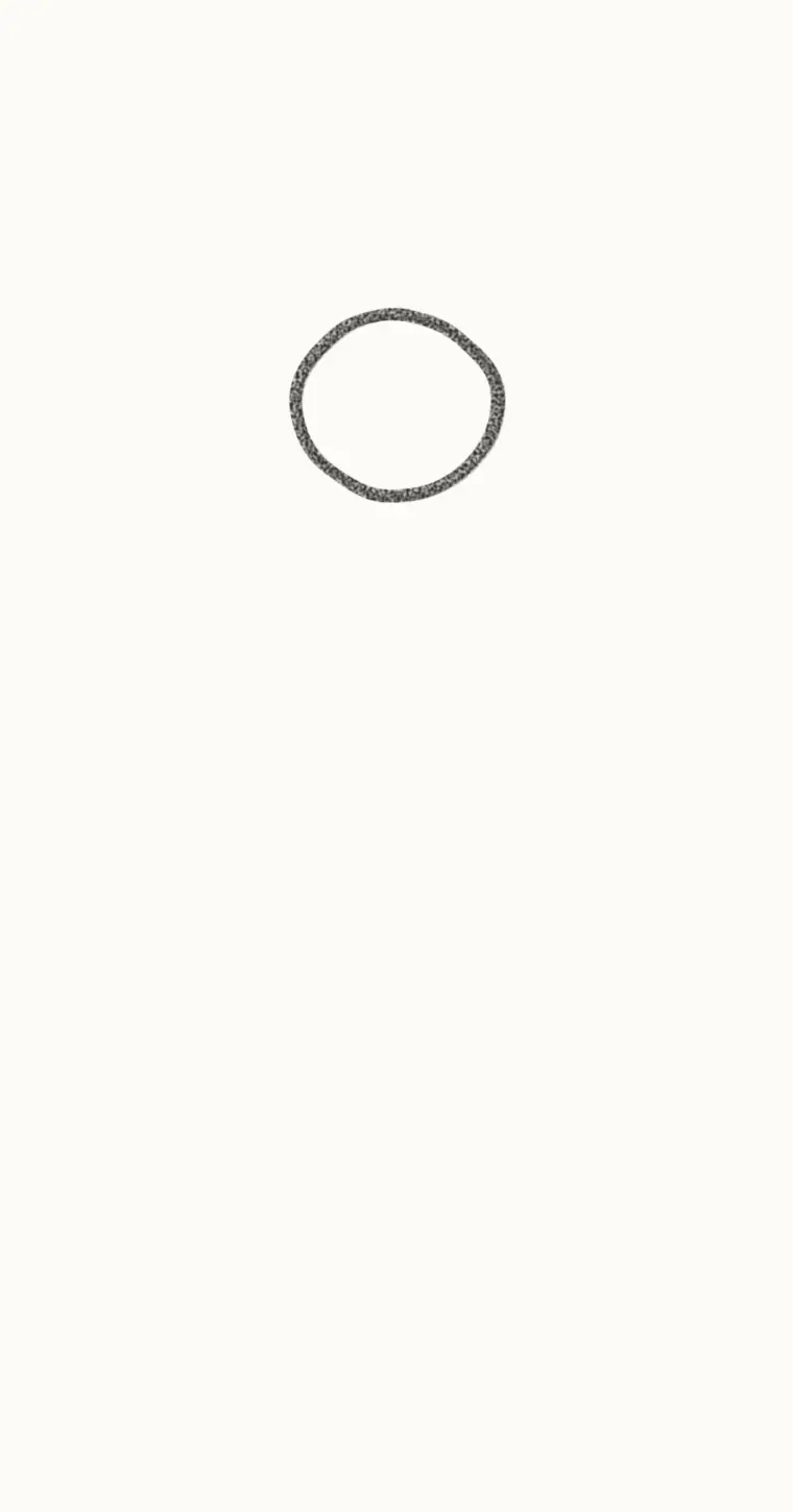How to Draw a Cartoon Peony, step 1: draw the middle