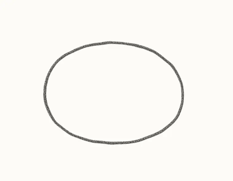 How to Draw a Cartoon Pigeon, step 1: draw the body