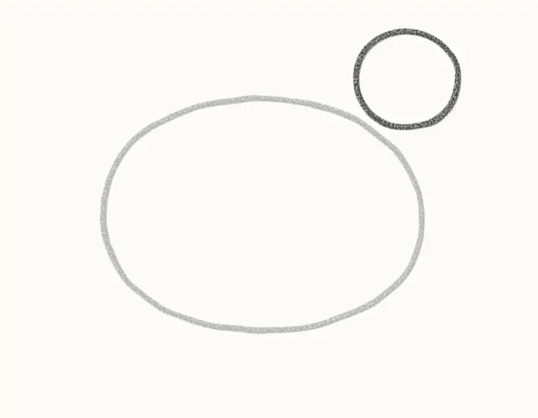 How to Draw a Cartoon Pigeon, step 2: add the head