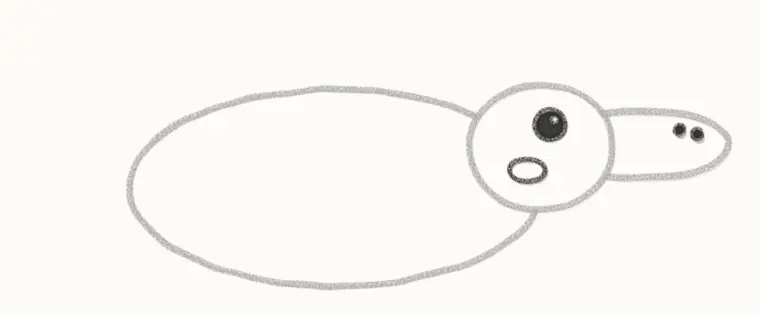 How to Draw a Cartoon Platypus, step 4: draw the face