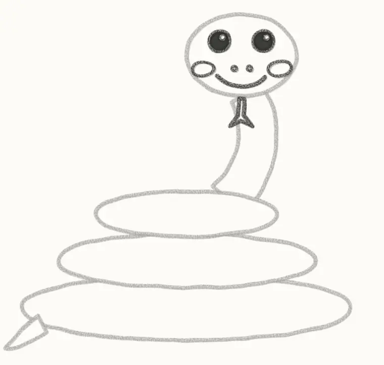 How to Draw a Cartoon Python, step 5: draw the face
