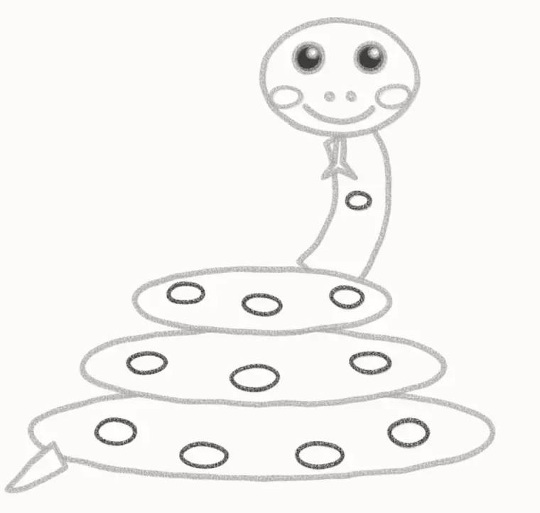 How to Draw a Cartoon Python, step 6: add the pattern