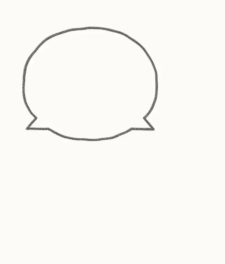 How to Draw a Cartoon Raccoon, step 1: draw the head