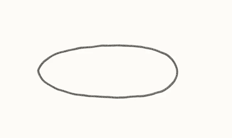 How to Draw a Cartoon Sea Otter, step 1: draw the body