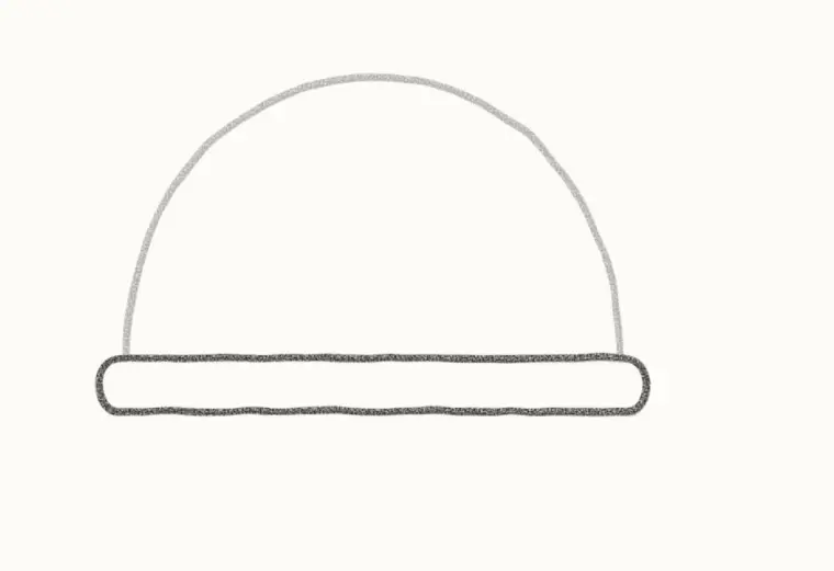 How to Draw a Cartoon Sea Turtle, step 2: add the shell edge