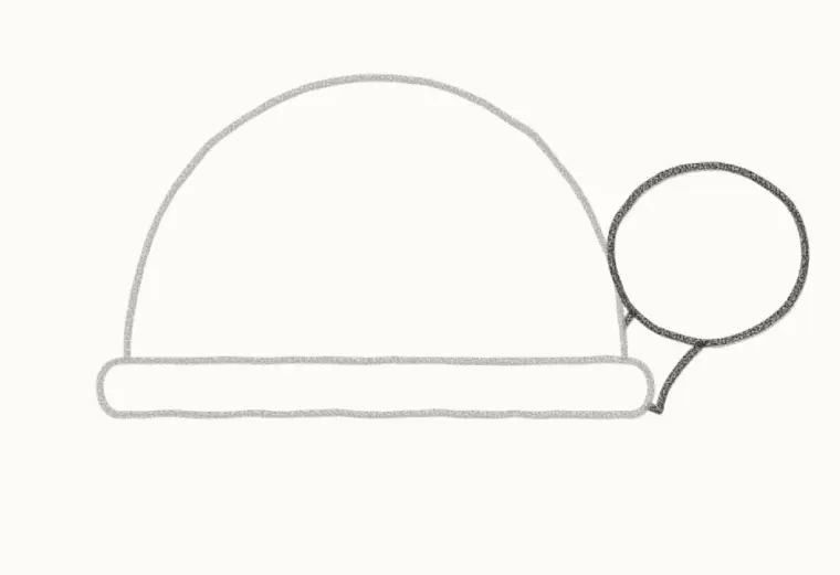 How to Draw a Cartoon Sea Turtle, step 3: draw the head