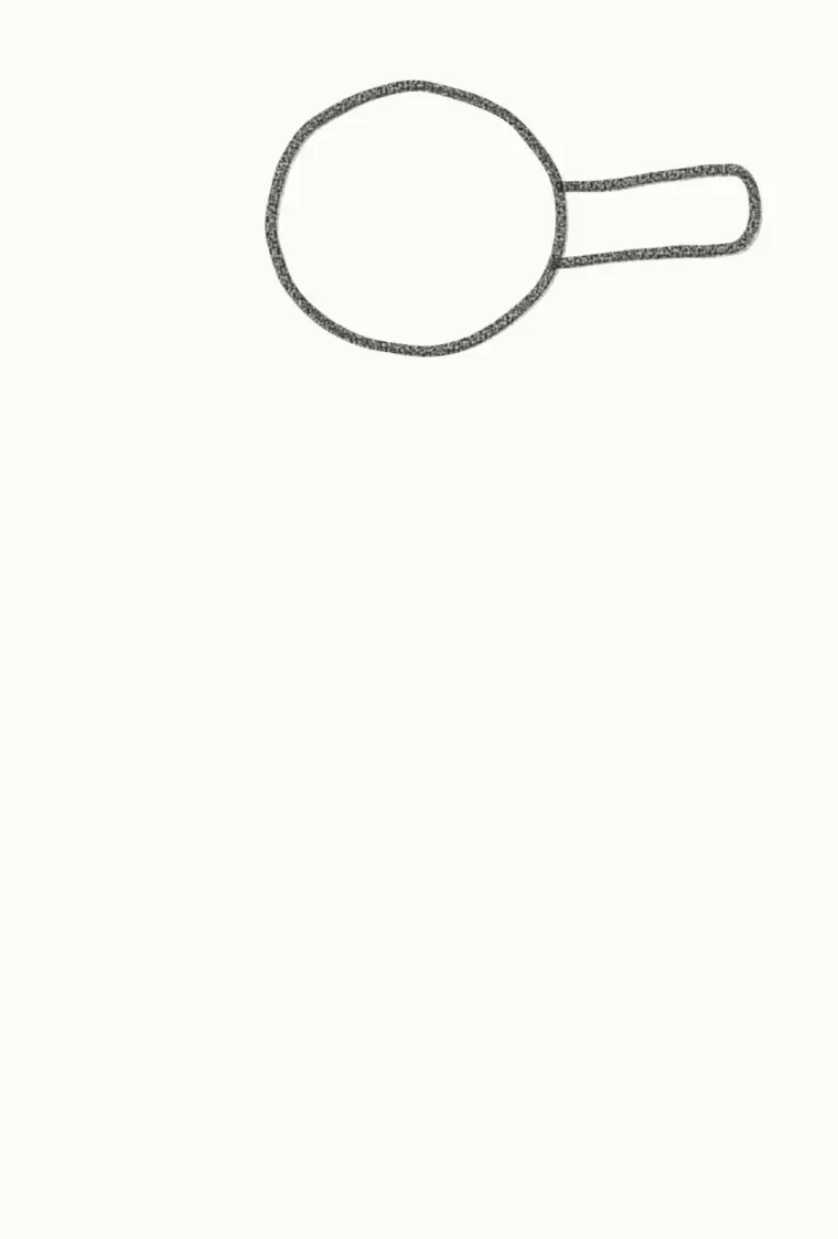 How to Draw a Cartoon Seahorse, step 1: draw the head and snout