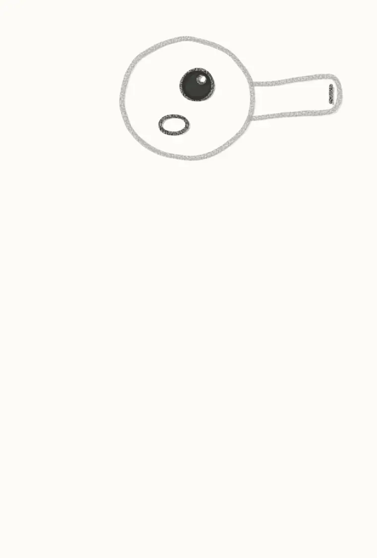 How to Draw a Cartoon Seahorse, step 2: draw the face
