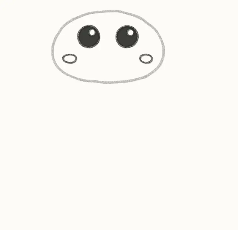 How to Draw a Cartoon Snake, step 2: draw the eyes