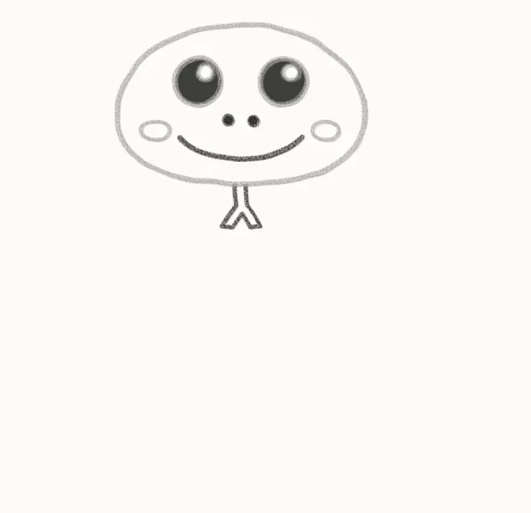 How to Draw a Cartoon Snake, step 3: add the smile and tongue