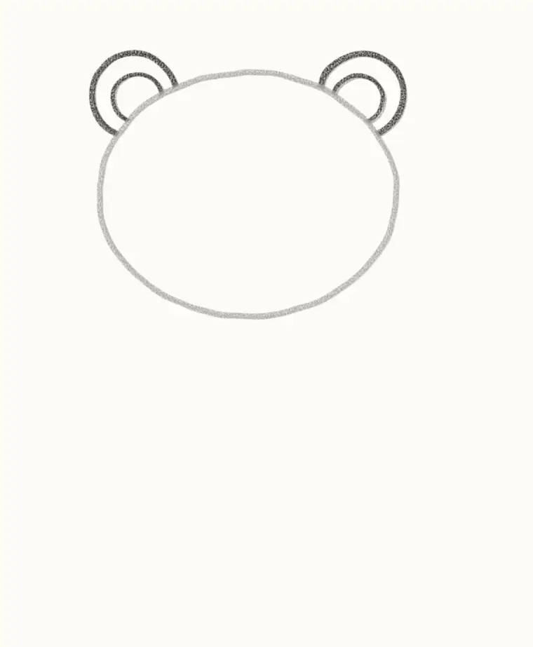 How to Draw a Cartoon Tasmanian Devil, step 2: add the ears