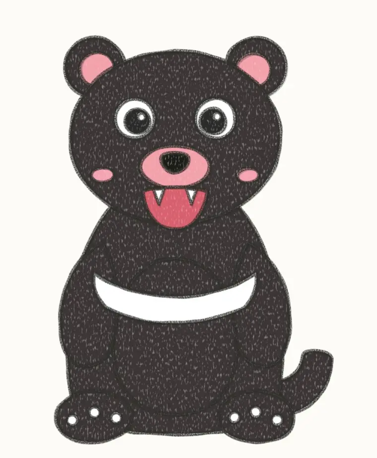 How to Draw a Cartoon Tasmanian Devil, step 7 of 7: color your tasmanian devil, pencil drawing