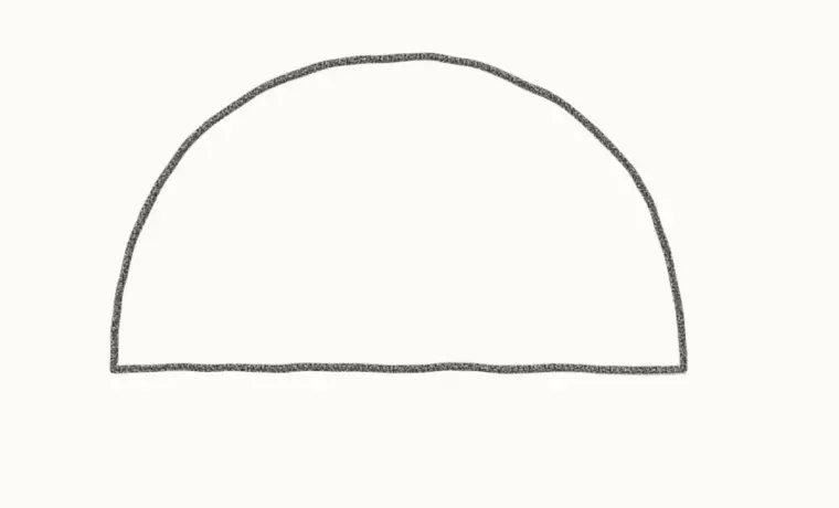 How to Draw a Cartoon Tortoise, step 1: draw the shell