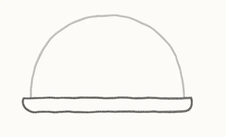 How to Draw a Cartoon Tortoise, step 2: add the shell rim