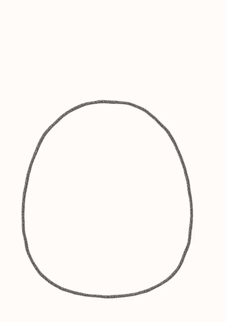 How to Draw a Cartoon Vulture, step 1: draw the body