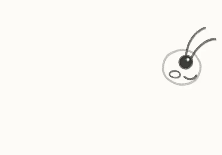 How to Draw a Cartoon Wasp, step 2: draw the face and antennae