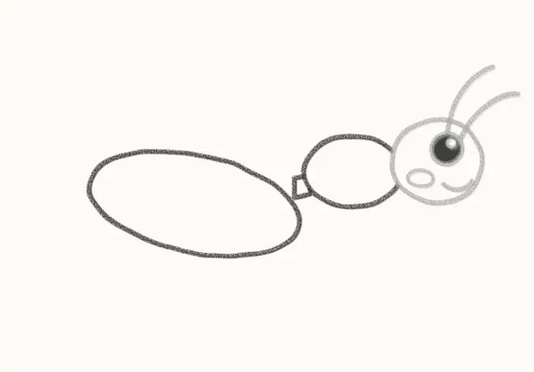 How to Draw a Cartoon Wasp, step 3: draw the body